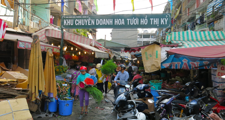 Chợ hoa nổi tiếng tại TP.HCM