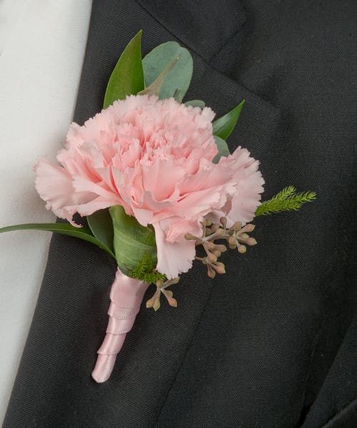 Hoa cẩm chướng cài trên ngực